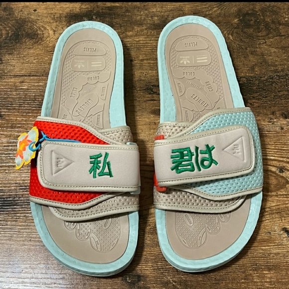 NWT Unisex Adidas x Pharrell Williams Chancletas HU Slides - Picture 5 of 12